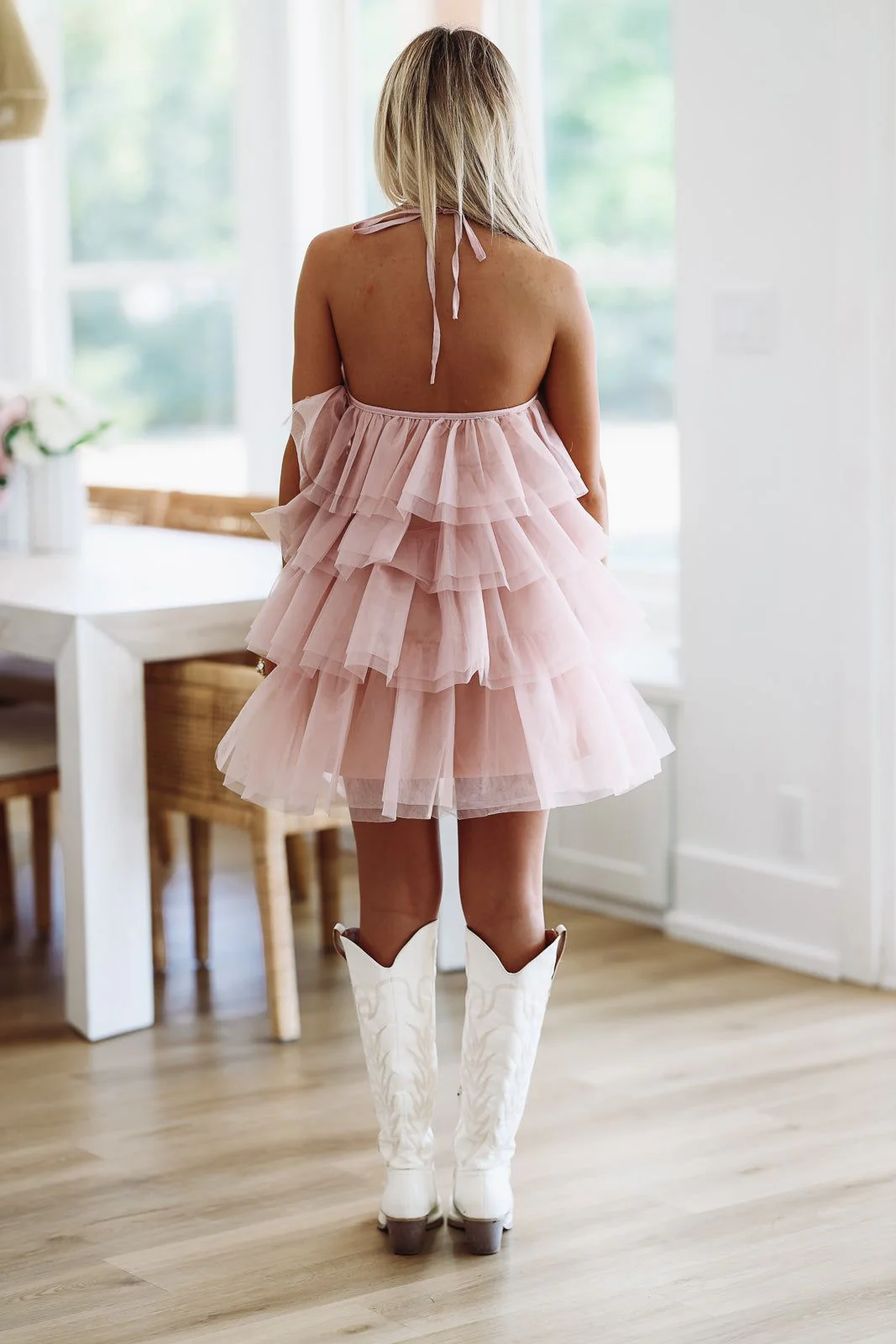 Tulle-ista Cocktail Dress - Blush - Image 3